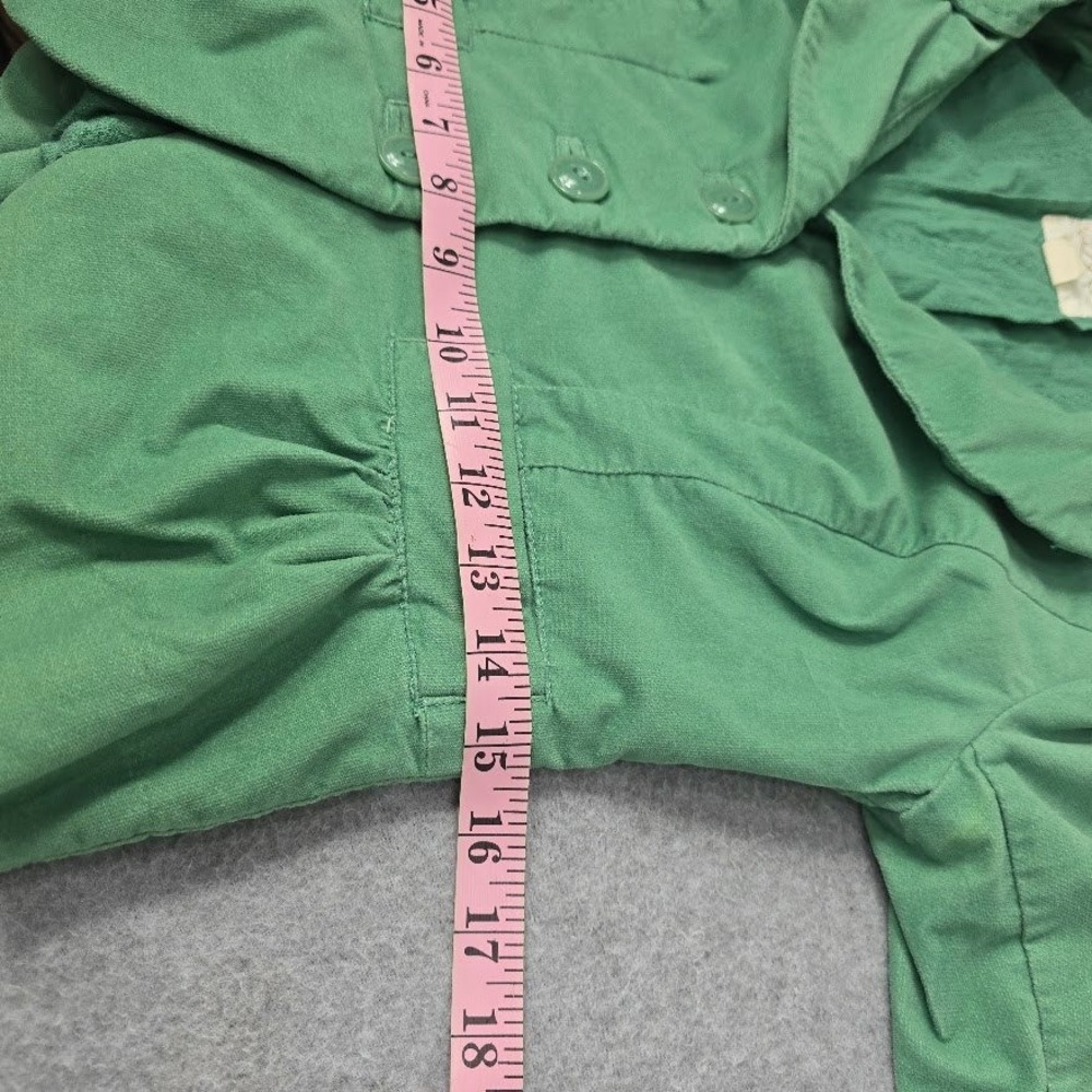 Vtg 90s‎ Y2K Cidra Blazer Jacket 2 S Green Cropped 3/4 Sleeves Fairy Coquette - Picture 9 of 16
